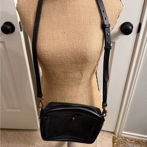 Madewell Black Leather Shoulder Bag